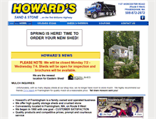 Tablet Screenshot of howardsmulchandsheds.com